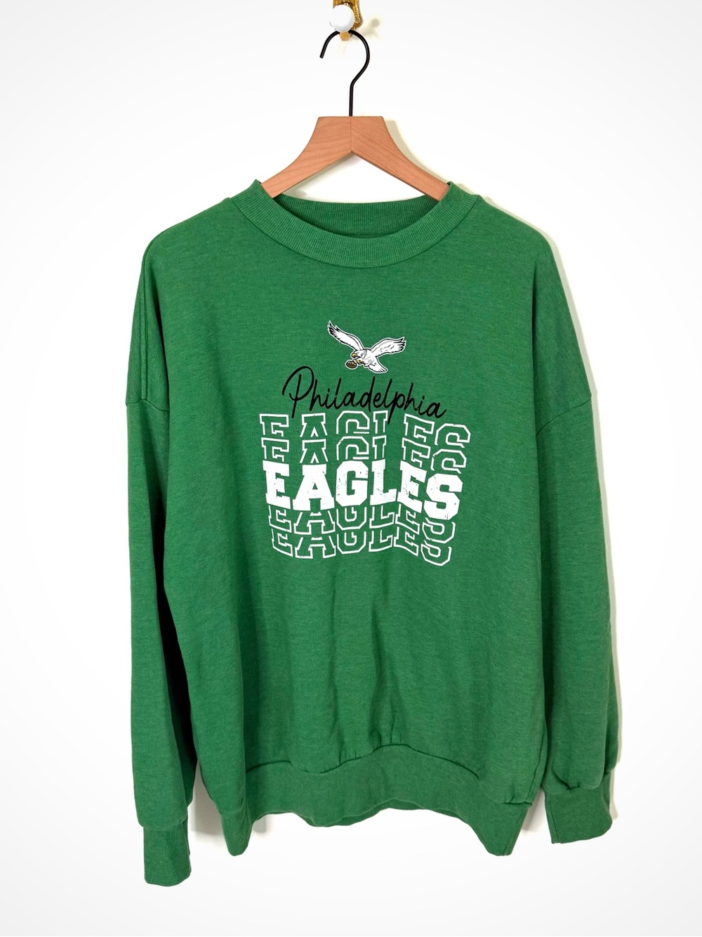 Women’s Philadelphia Eagles Crewneck Pullover | XXL